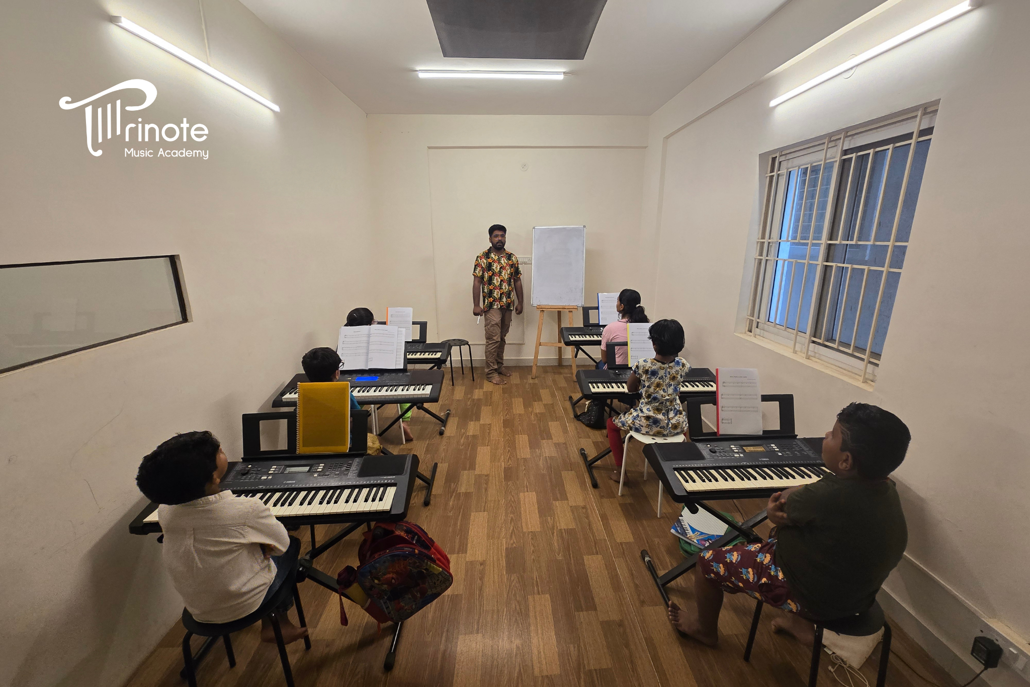 Piano, Guitar, Violin, Drums